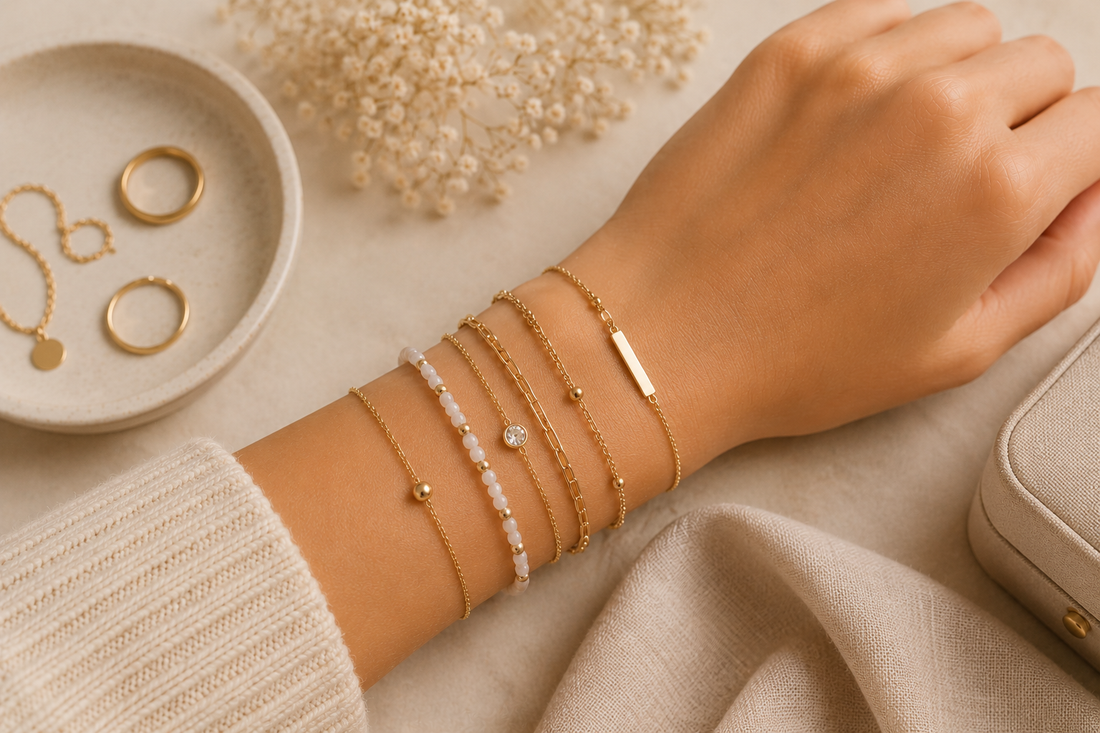 bracelet minimaliste fin bracelet femme tendance bracelet discret elegant