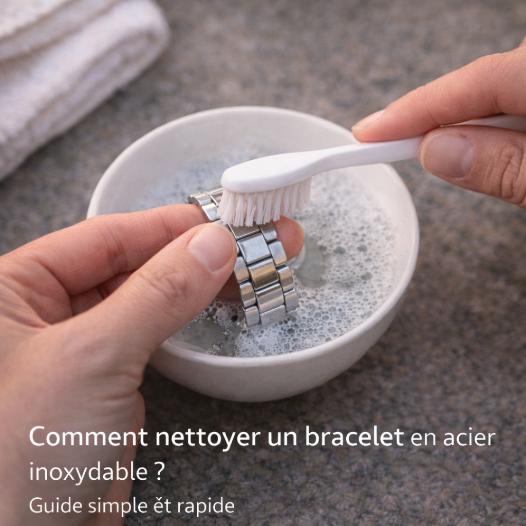 nettoyer bracelet acier inoxydable entretien bracelet acier