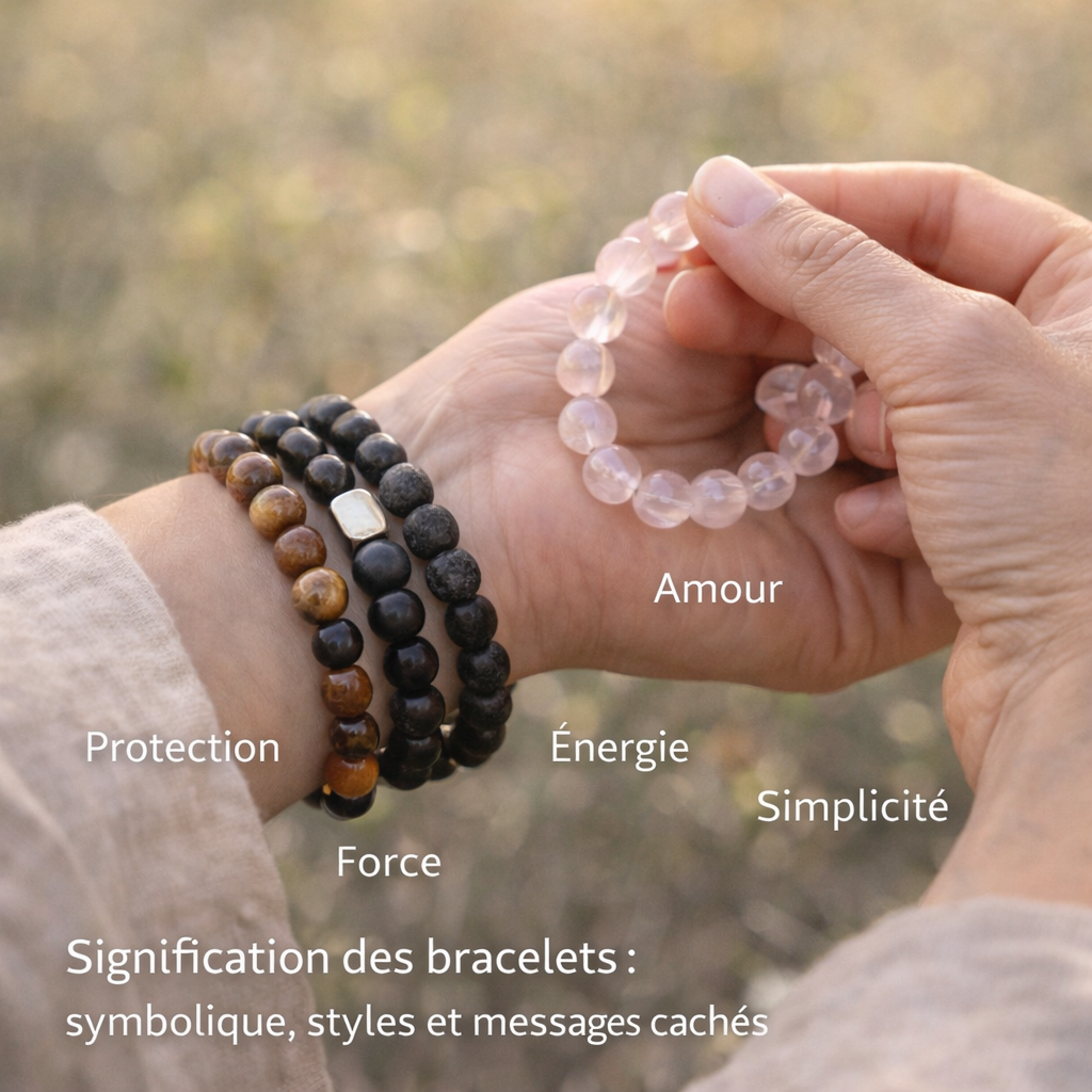 signification bracelet pierre naturelle symbole bracelet homme femme