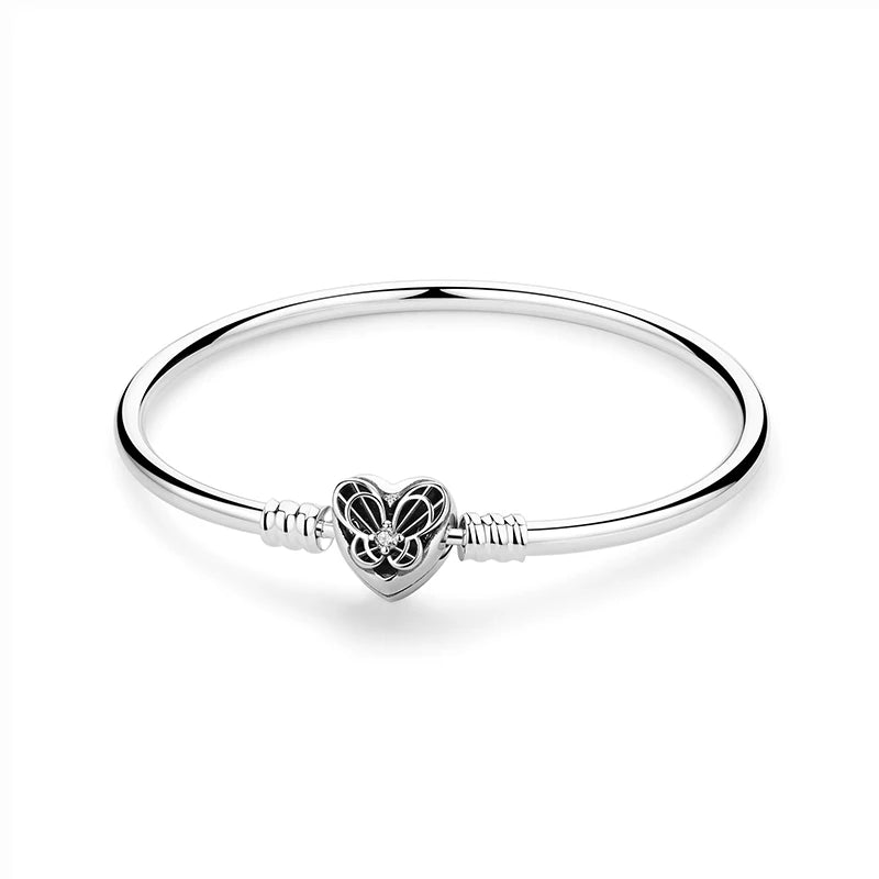 Bracelet Breloques Cœur Papillon | Sandrine
