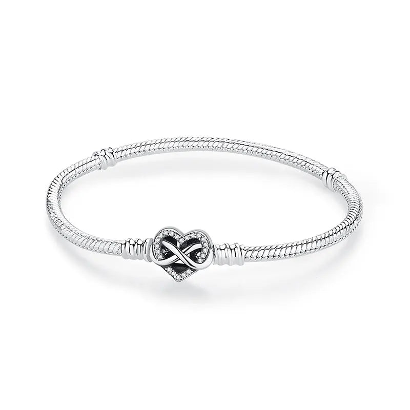 Bracelet Breloques Cœur Lien Infini | Tiffany