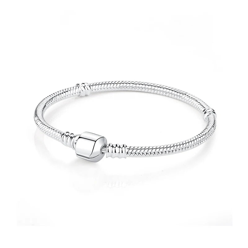 Bracelet Breloques Cylindre Argent | Scarlett