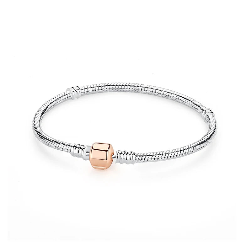 Bracelet Breloques Cylindre Rose | Isabella