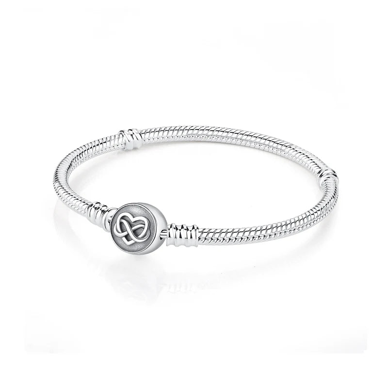 Bracelet Breloques Sphère Cœur Infini | Ashley