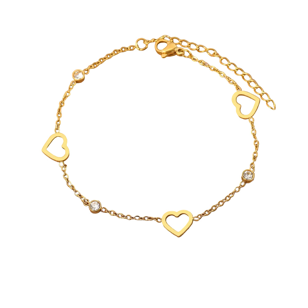 Bracelet Fin Cœur Or Femme | Joy