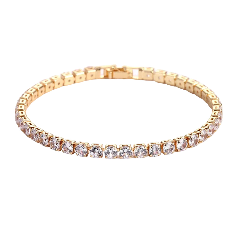 Bracelet Fin Diamant Blanc Or Femme | Mila