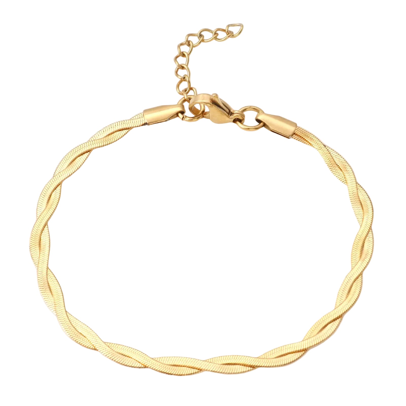 Bracelet Fin Torsadé Double Or Femme | Héloise
