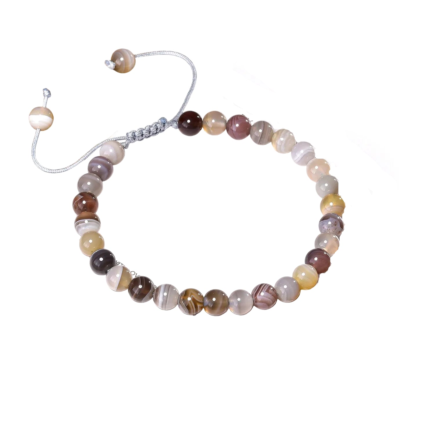 Bracelet Pierre De Lune Agate Du Botswana | Virginie