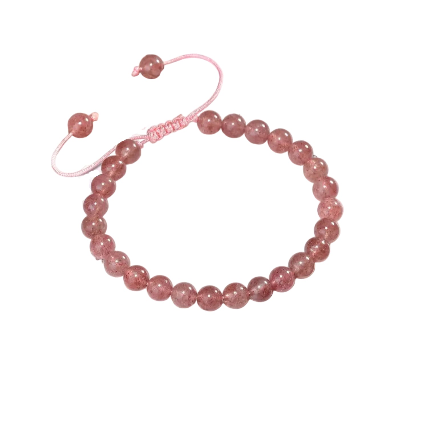 Bracelet Pierre De Lune Quartz Fraise | Jennifer