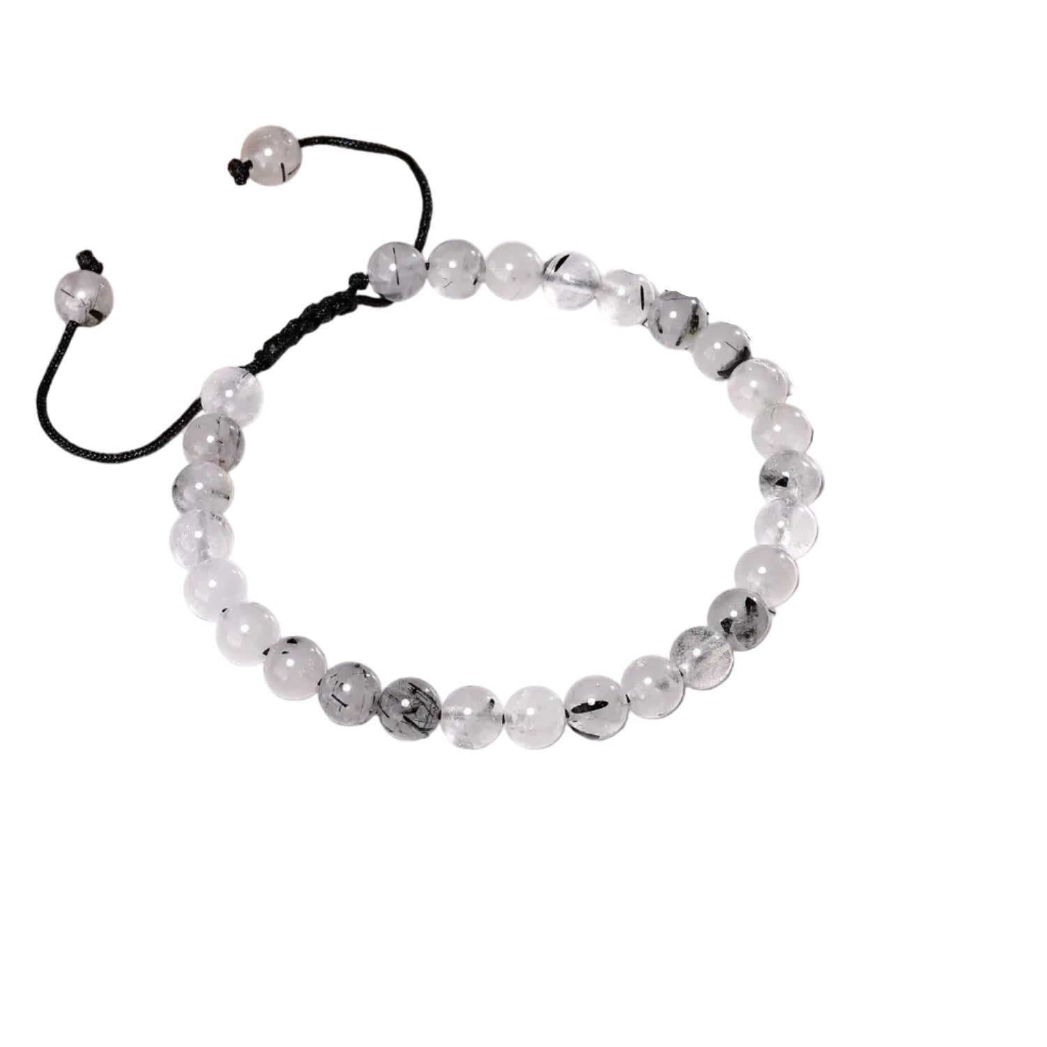 Bracelet Pierre De Lune Quartz Tourmaline | Yvette