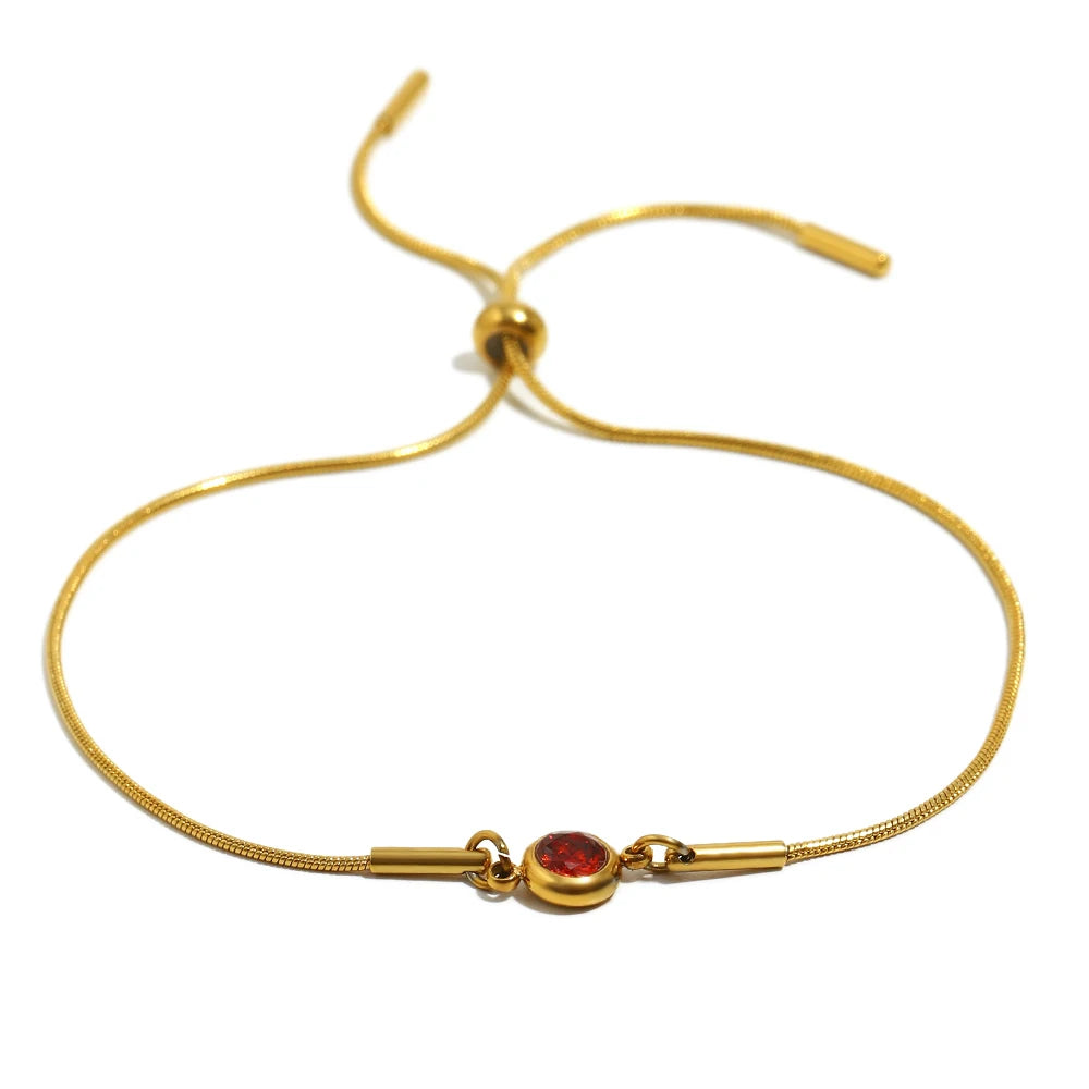Bracelet Pierre de Naissance Grenat | Janvier