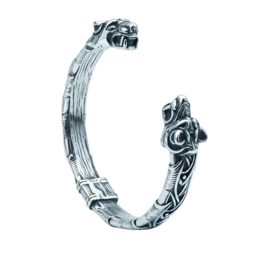 Bracelet Viking Loup Argent | Olaf