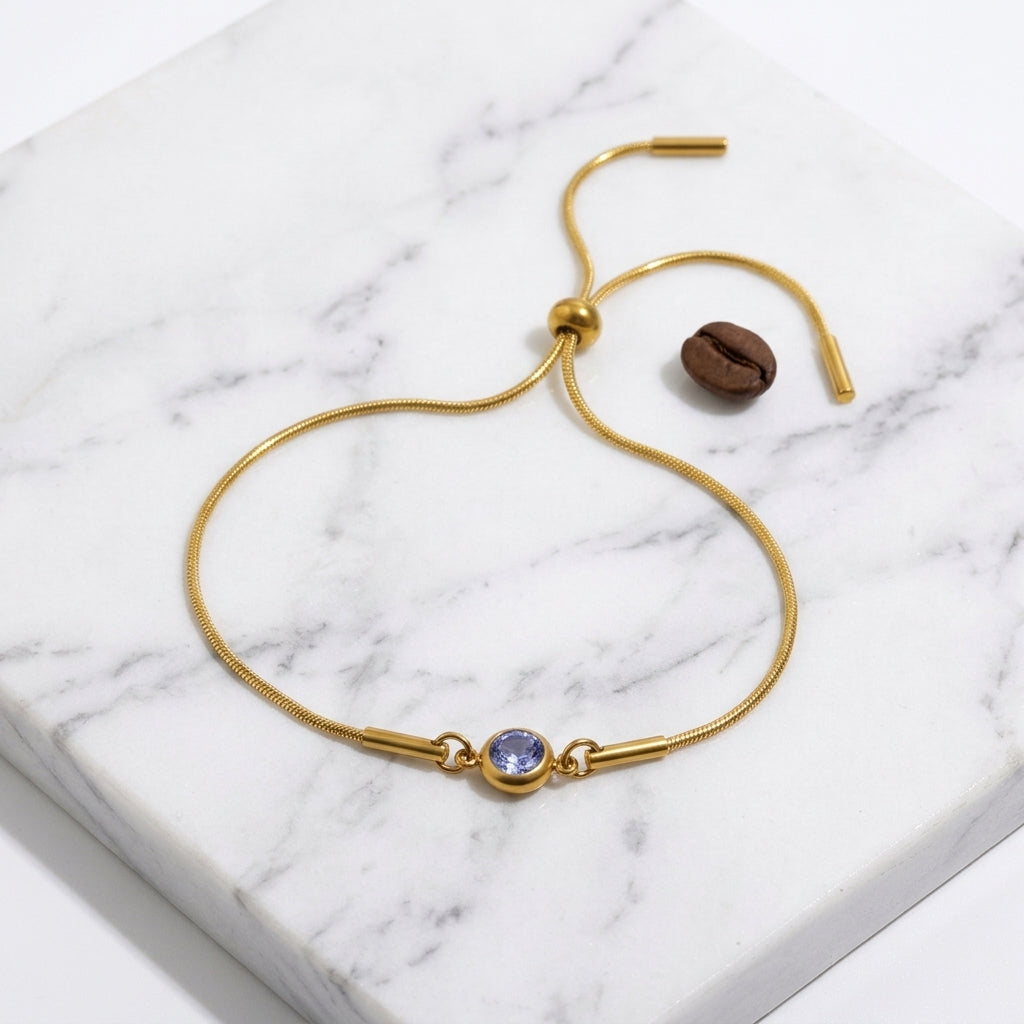 Bracelet Pierre de Naissance Améthyste | Février