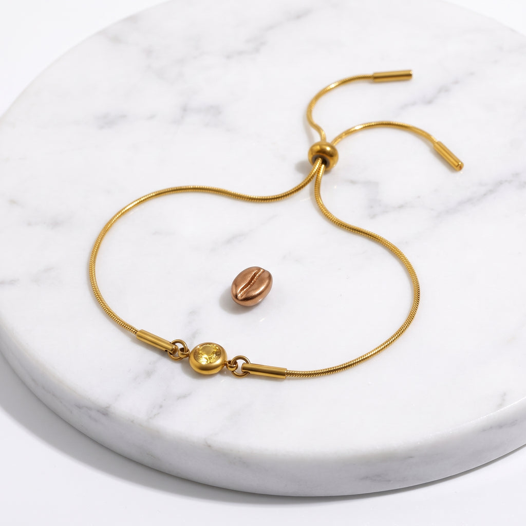 Bracelet Pierre de Naissance Topaze Jaune | Novembre